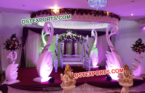 Mandap Decorado para Bodas Indias Reales, Mandap Rajasthani, Mandap Abierto, Conjunto de Decoración de Mandap para Bodas en Tendencia, Australia - Product Image 6