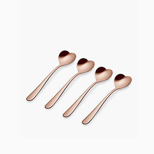 Heart <b>Tea</b> Spoon <b>Set</b> Stainless Steel 4 Piece <b>Set</b> - Product Image 1
