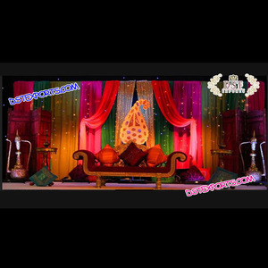 สไตล์แอฟริกัน Mehndi ขั้นตอนสไตล์อาหรับ Mehndi เหตุการณ์ Decors อุปกรณ์ประกอบฉากขั้นตอนงานแต่งงาน - Product Image 1
