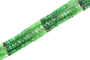 Perles rondes à facettes en pierre précieuse de Tasvorite verte naturelle de haute qualité AAA pour bracelet à bricoler soi-même collier fabrication de bijoux - Product Image 4