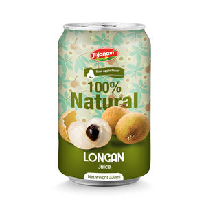 Longan Juice Venta al por mayor 330ml Longan Juice Natural Sabor enlatado OEM y ODM por Vietnam Fabricante de bebidas Halal Certificatio - Product Image 1