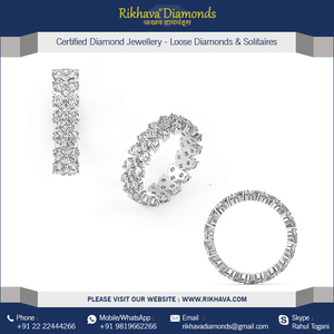 Precioso anillo de diamantes de oro blanco con diseño impresionante - Product Image 3