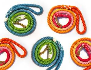 Correa para Perro Hecha a Mano con Efecto Ombre Mágico - Doble Color - Product Image 1