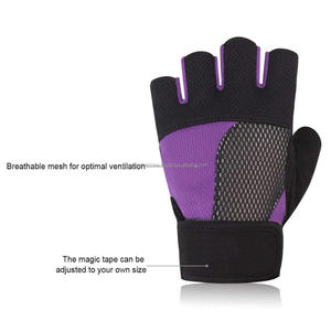 Guantes Antideslizantes sin Dedos para Levantamiento de Pesas con Materiales de Cuero/Cuero Sintético/Amaara para Uso Unisex en Gimnasio y Ciclismo - Product Image 3