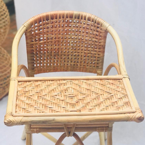 เก้าอี้ป้อนอาหารเด็กทำจากหวาย ผลิตด้วยมือในเวียดนาม - Product Image 5