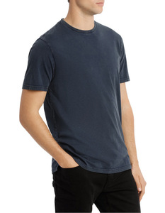 T-shirt en jersey à manches courtes pour hommes de haute qualité personnalisable avec sérigraphie Snow Wash Vente en gros d'usine OEM Logo de marque propre - Product Image 2