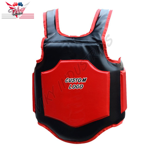 มวยศิลปะการต่อสู้ทรวงอก Body Protector Guard MMA Muay Thai เกราะ Kickboxing Chest Guard - Product Image 5