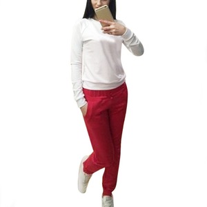 Survêtement en velours/velours côtelé personnalisé pour femmes - Respirant, réversible, polyester/coton, vêtements de sport d'hiver, yoga, football, design OEM, logo - Product Image 6