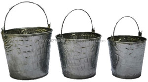 Juego de Macetas de Jardín Premium IHA Classic, de Chapa Galvanizada GP, para Uso en Interiores y Exteriores - Product Image 3