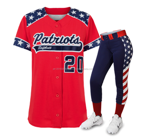Uniforme Deportivo Personalizado de Alta Calidad, Jersey de Béisbol con Impresión por Transferencia de Calor, Unisex, Talla Grande, Antibacteriano, Transpirable y de Secado Rápido - Product Image 2