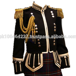 Ventes en gros de tuniques de pipers écossais de haute qualité 100% laine, uniformes de tambour, vestes - Product Image 5
