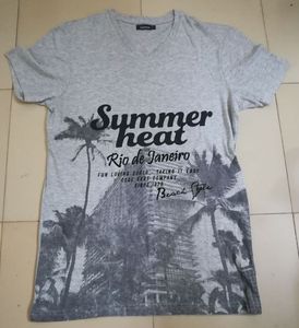 Ropa de Bangladesh de alta calidad, camiseta estampada para hombre, fabricación de algodón para ropa informal, lote de existencias/cancelación de envío/excedente - Product Image 3