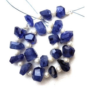 Pépite d'obsidienne bleue de haute qualité pierre précieuse percée à facettes collier de guérison en cristal de pierre naturelle à brin complet grossiste - Product Image 3