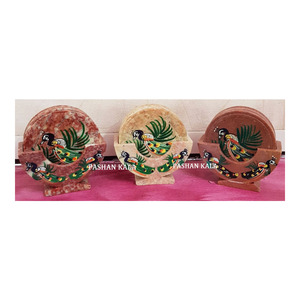 Handmade Inlay Work Soapstone Tea <b>Coaster</b> <b>Set</b> - Product Image 1