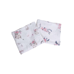 Mantas de Muselina de Algodón para Envolver Bebés |   Manta suave para recién nacidos, para niñas y niños, transpirable, para envolver al bebé, para guardería - Product Image 1