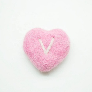 100% thân thiện với môi cảm thấy Bảng chữ cái Bảng chữ cái trái tim nghệ nhân mới Nepal Zealand len khâu phụ nữ lành nghề giáo dục giảng dạy đồ chơi - Product Image 4