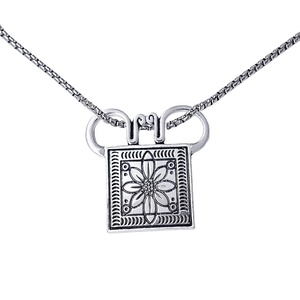 Collar con Colgante <span class=keywords><strong>Hmong</strong></span> de Plata Antigua de Diseño Nuevo HUSUEU, Estilo Vintage, Amuleto de la Suerte, Joyería Étnica - Product Image 2