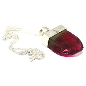 Collar de plata de ley 925 con forma única de ónix, joyería de plata fina 925 - Product Image 1