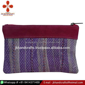 En gros Excellente Marque Vente Kantha Sac À Main Portefeuille Fait Main - Product Image 2