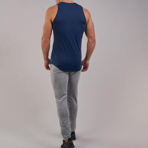 Camiseta sin mangas de entrenamiento para hombre 2024, gran oferta, camisetas sin mangas de gimnasio con tirantes personalizadas OEM, camiseta ajustada informal a la moda para correr, venta al por mayor - Product Image 4