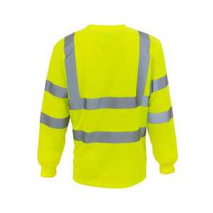 Hi <b>Vis</b> <b>T</b> <b>Shirt</b> ANSI Class 3 Reflective Safety Long Sleeve <b>HIGH</b> VISIBILITY - Product Image 4