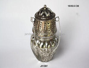 New Arrival Hanging Glass Votives <b>Tea</b> Light Holder Silver Finish Metal Candle Holder for Wedding <b>Parties</b> Christmas Home <b>Decor</b> - Product Image 3