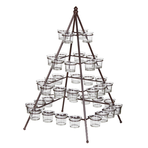 Mini porte-bougie en verre pour décoration de mariage pour bureau à domicile - Product Image 3