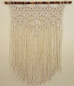 Tapiz de Pared de Macramé Bohemio Grande en Oferta de Casa Decor, Tela 100% Algodón para Agradecimiento y Reconocimiento - Product Image 6