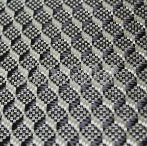 Tissu en fibre de carbone aspect cubique 3D - Product Image 5
