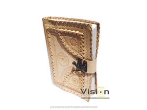 Mejor fabricante indio diario de viaje hecho a mano-Cuaderno de papel de cuero genuino Buff diario al por mayor al mejor precio - Product Image 4