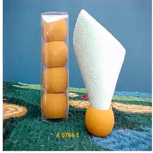 Servilletero de madera minimalista clásico nuevo juego de 4 piezas servilletero de mesa pintado a mano de madera de mango - Product Image 1