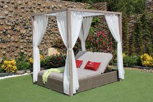 Lkeraland Collection Aland — lit Double de jour 2018 en osier, avec cabine, extérieur - Product Image 2