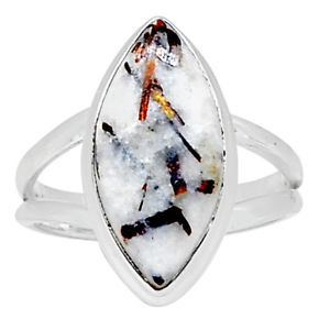 Anillo de Astrofilita, Ovalado, Redondo, en Forma de Pera, Cuadrado, Rectangular, Piedra Preciosa Mixta, Cabujón, Plata de Ley 925 - Product Image 6