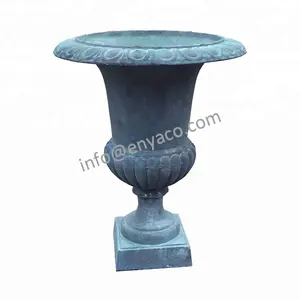 Pots de plantes Vintage en fer forgé, pot de grande taille pour jardin, vente en gros - Product Image 1
