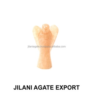 Venta al por mayor 2 pulgadas Jilani Feng Shui estilo Unakite Ángel tallado piedra semipreciosa decoración de bolsillo - Product Image 3