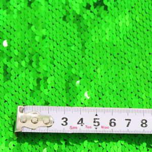<span class=keywords><strong>Verde</strong></span> y plata Color doble grande lentejuelas último tramo holograma lentejuelas tela - Product Image 3