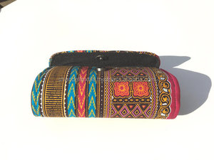 กระเป๋าสตางค์แอฟริกันสไตล์อังการา,กระเป๋าคลัทช์แอฟริกันกระเป๋า Dashiki กระเป๋ามังสวิรัติกล่องผ้าคอตตอนกระเป๋าคลัทช์กระเป๋า Dashiki - Product Image 4