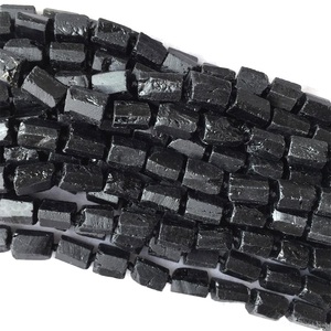 Pépite de pierre d'agate noire naturelle forme libre perles brutes en vrac pierre naturelle cristal de pierre précieuse grossiste de guérison - Product Image 2