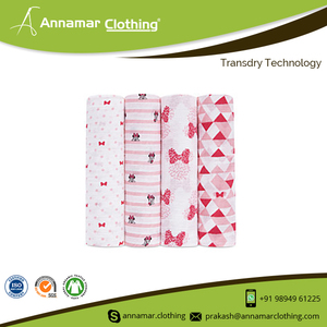 Couverture à langer en mousseline de coton doux, certifié CPSC, nouveau Design - Product Image 2