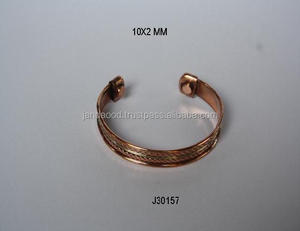 <b>Magnetic</b> <b>Copper</b> <b>Bracelet</b> with <b>Copper</b> and Two Steel Wire Wearing It Has Health Benefits <b>Magnetic</b> Therapy <b>Copper</b> <b>Bracelet</b> - Product Image 2