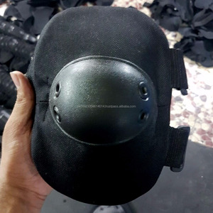 CEREMONIAL <b>KNEE</b> <b>PADS</b> BLACK DEFENSE PAINTBALL AIRSOFT COMBAT - Product Image 3