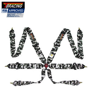 Harnais de course à 6 points camouflage TBRACING Taiwan homologué FIA - Écologique, modèle 3 pouces ECO - Product Image 2