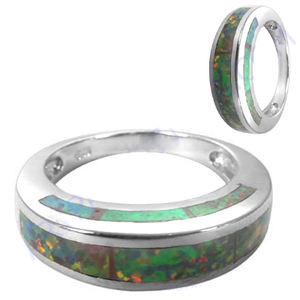 Beautiful Inlay Work <b>925</b> <b>Silver</b> <b>Ring</b> Inlay <b>Silver</b> Gemstone Fancy Inlay <b>Ring</b> Fashion Cubic Zirconia Inley <b>Rings</b> - Product Image 2