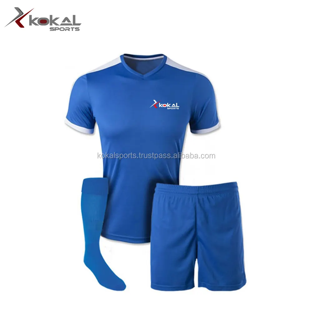ユニセックスのための高品質のサッカージャージーサッカーウェアシャツ & トップスサッカーユニフォームカスタマイズされたチーム名昇華印刷デザイン