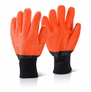SHEMAX THERMAL HI VIZ WATERPROOF FREEZER WORK <b>GLOVES</b> COLD STORE WINTER WARM <b>PVC</b> GRIP - Product Image 1