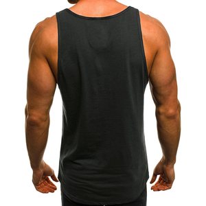 Camisetas sin mangas con estampado de letras a rayas para hombre, precio personalizado, ropa de Fitness para culturismo para entrenamiento, camiseta de sublimación - Product Image 2