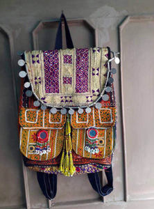 Afghani Broderie Banjara Boho Sac À Dos - Product Image 4