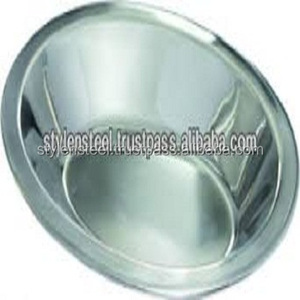 ชามสลัดสแตนเลสเกรดโรงแรมทำจากโลหะขัดเงาทรงวงรีปลอดภัยและเป็นมิตรกับงบประมาณ - Product Image 3