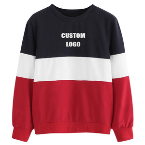 เสื้อสเวตเตอร์แบบสวมหัวคอกลมแขนยาวสำหรับผู้หญิงเสื้อฮู้ดลายทางสวมหัวมีฮู้ดกำหนดโลโก้เองสำหรับฤดูใบไม้ร่วง - Product Image 3