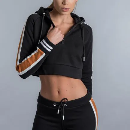 Custom mode Frauen Casual wear trainingsanzug/Großhandel Benutzerdefinierte Casual Baumwolle Frauen Crop Top Sweatsuit Damen Trainingsanzug